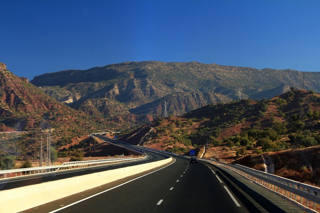 The Atlas mountains: In the highway Agadir-Marrakesh
